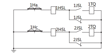 JSL-26繼電器構(gòu)成的去分流操作機(jī)構(gòu)的保護(hù)原理圖